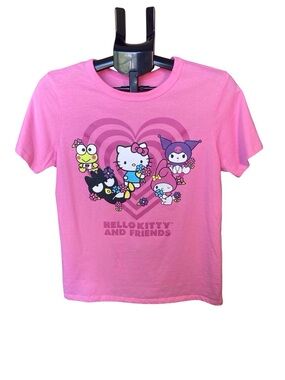 Hello Kitty & Friends Graphic Tee Pink Sanrio Shirt Women’s Medium Cute Y2K